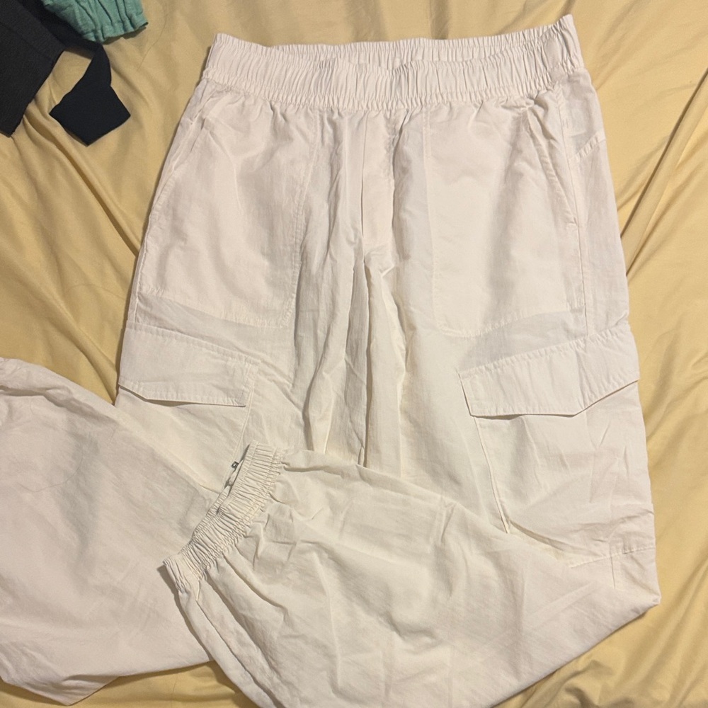White Cargo Pants